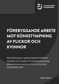 Omslag redovisning om förebyggande arbete mot könsstympning